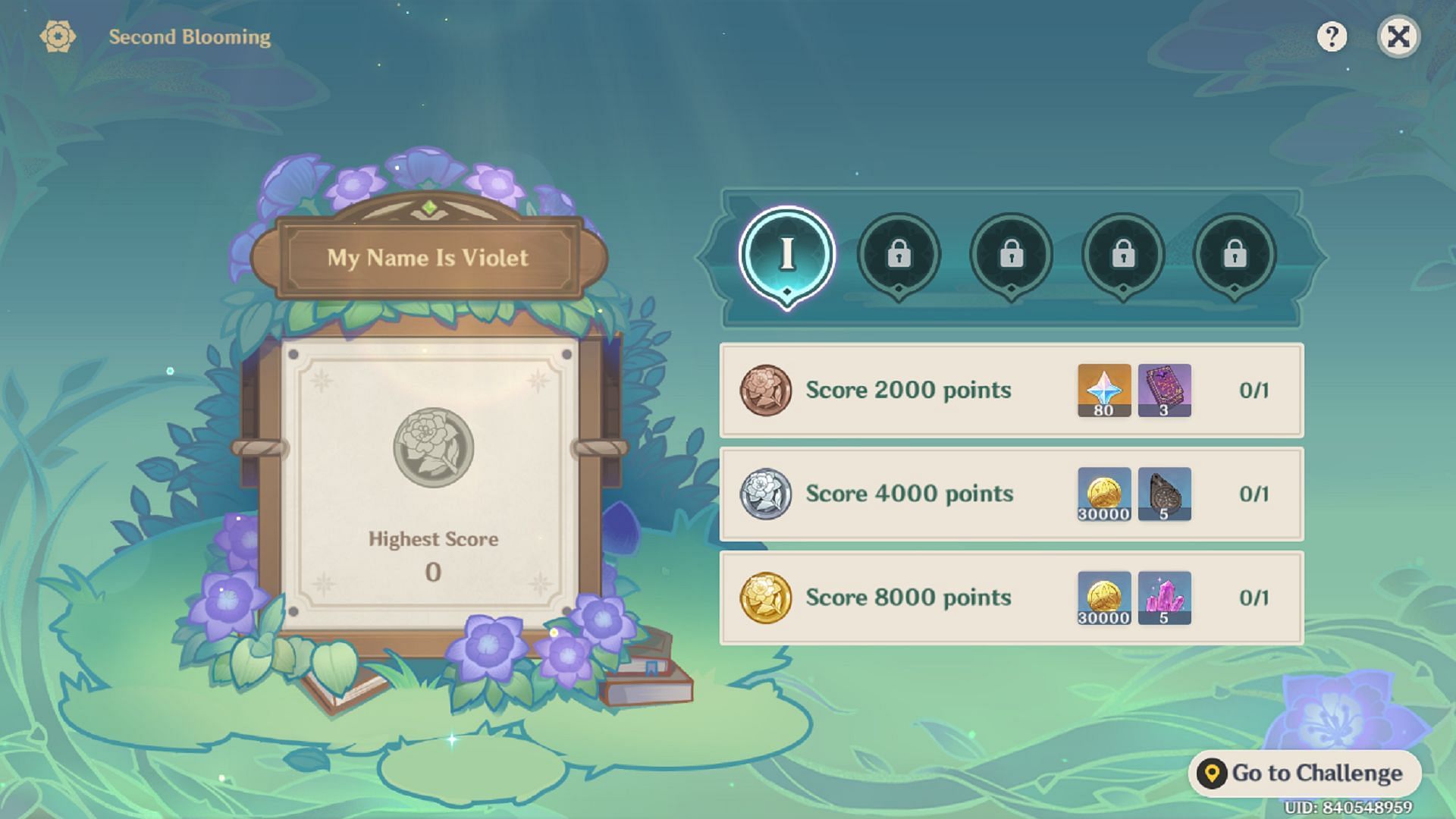 Day 1 event rewards (Image via HoYoverse)